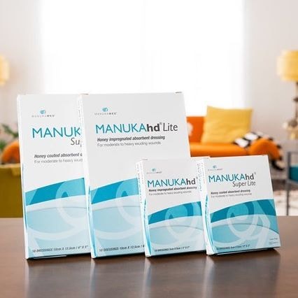 MANUKAhd lite® — ضمادات جروح بعسل المانوكا 5×5 سم 2